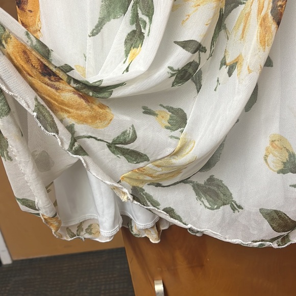 Yellow and Green Flowered Skirt from Elizabeth & Nicole - Picture 2 of 2